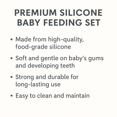 12-Piece Silicone Baby Feeding Set