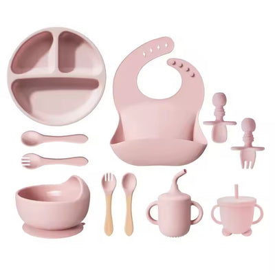12-Piece Silicone Baby Feeding Set