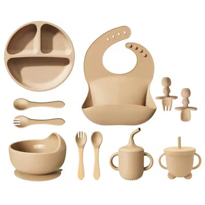 12-Piece Silicone Baby Feeding Set