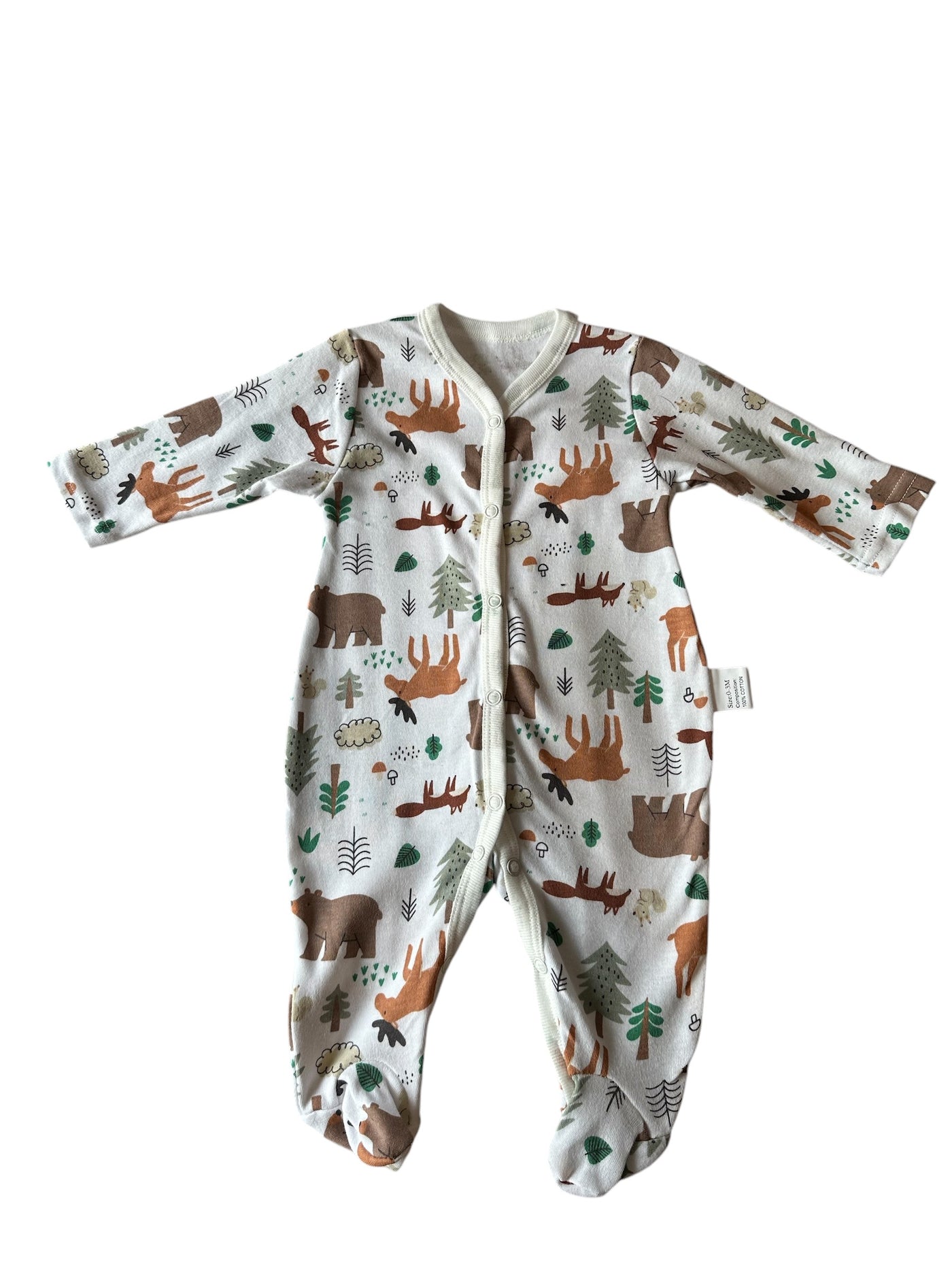 Cotton Sleepsuits Rompers (0-12m)