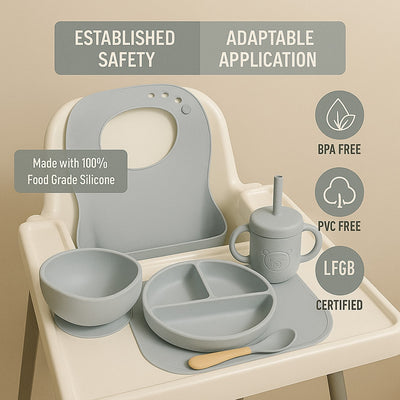 12-Piece Silicone Baby Feeding Set
