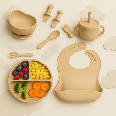 12-Piece Silicone Baby Feeding Set