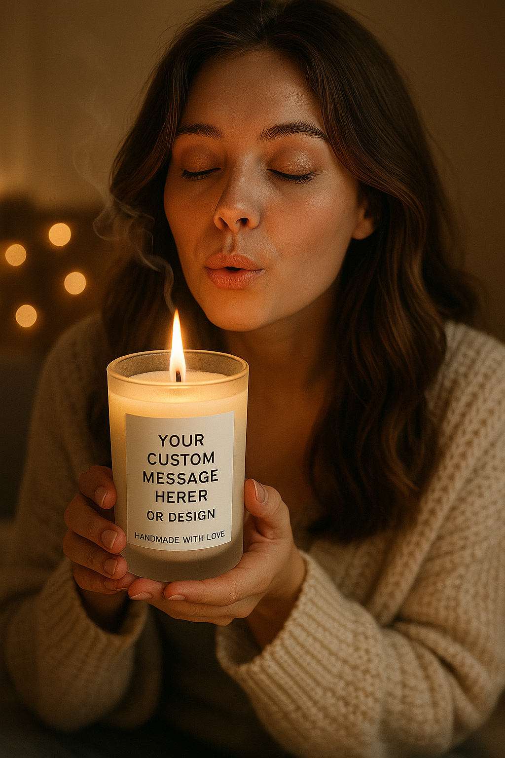 Golden Oud Candle – Vanilla, Sandalwood & Oud Satin Musk | Luxury Soy Wax Gift Candle