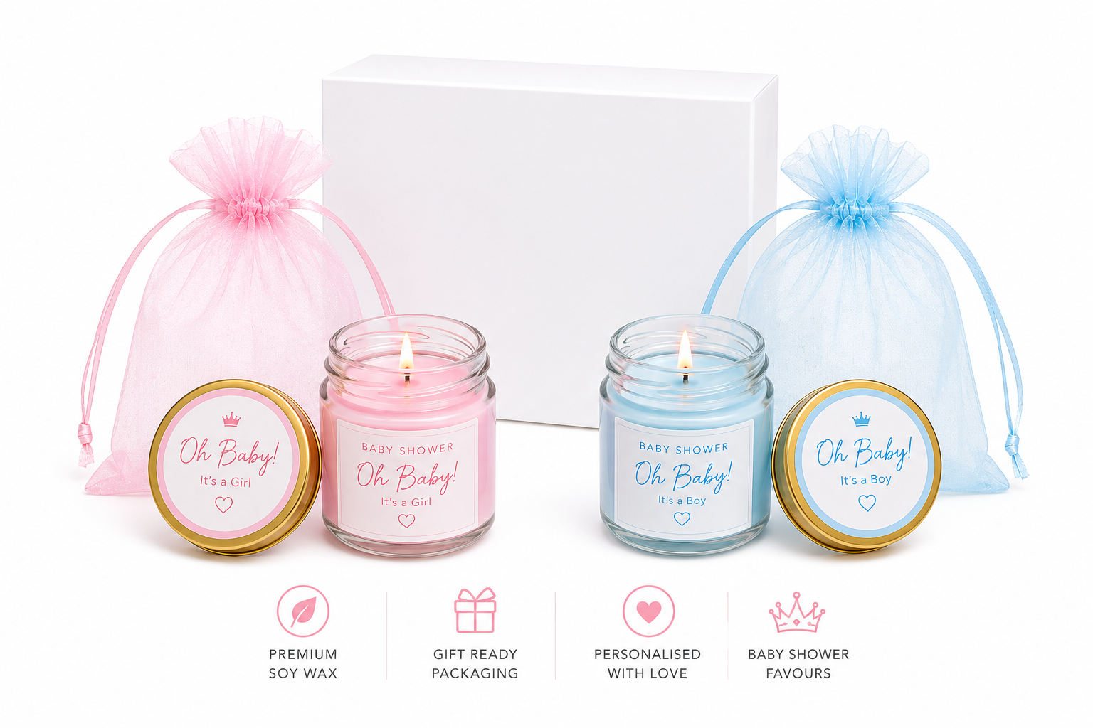 Personalised 50ml Mini Soy Wax Candles