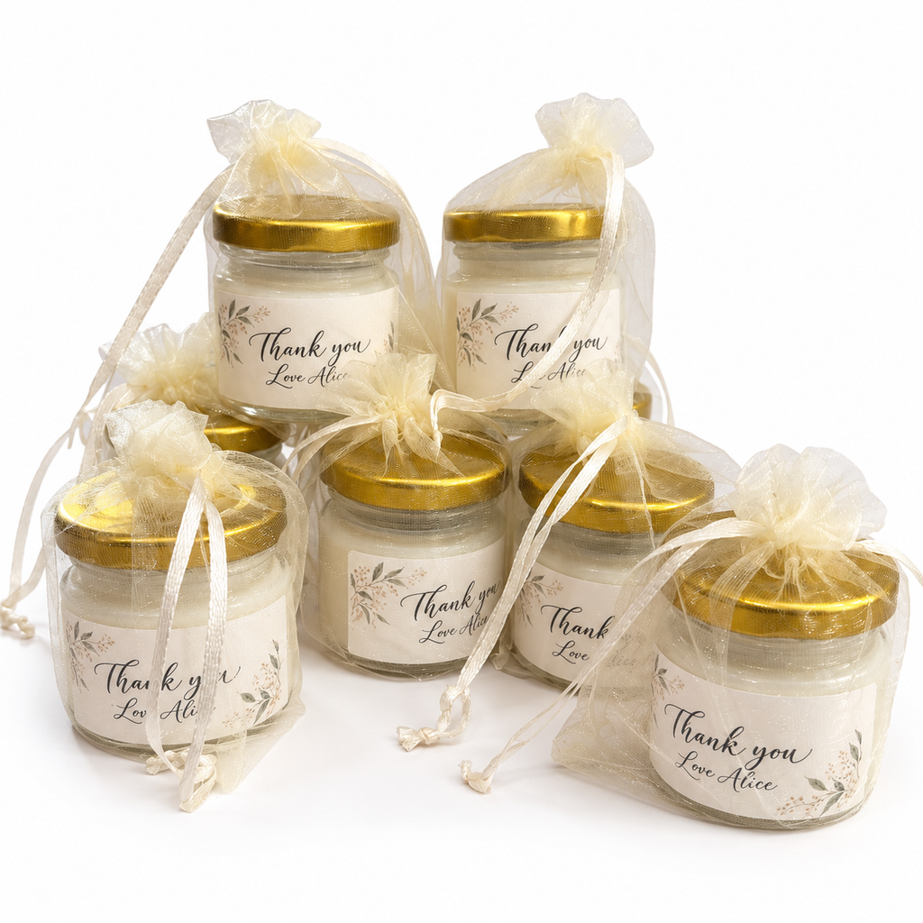 Personalised Mini Candle Favours 50ml