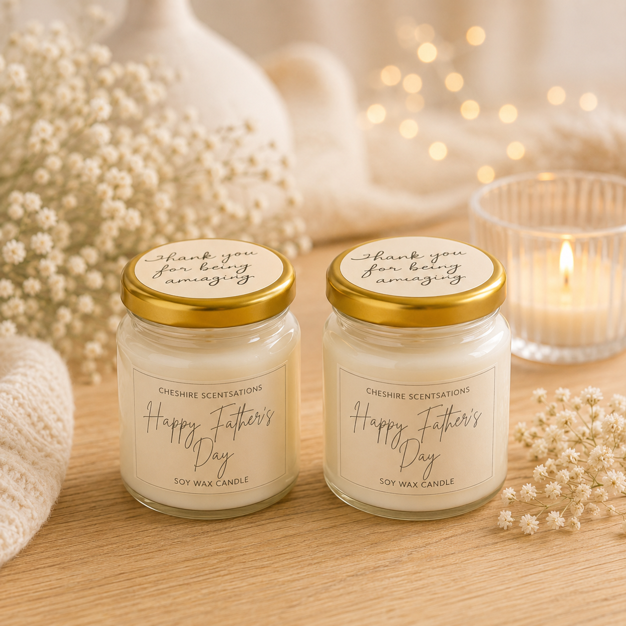 Personalised 50ml Mini Soy Wax Candles