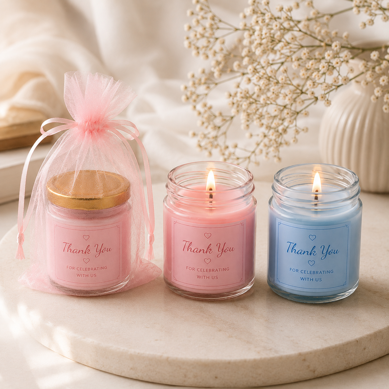 Personalised 50ml Mini Soy Wax Candles